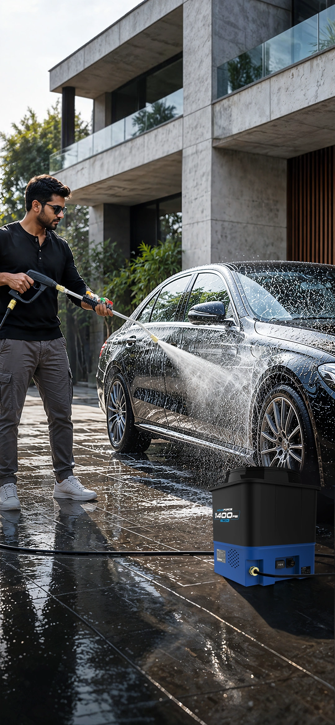 Aquaforce 1400 Cordless Portable Pressure Washer