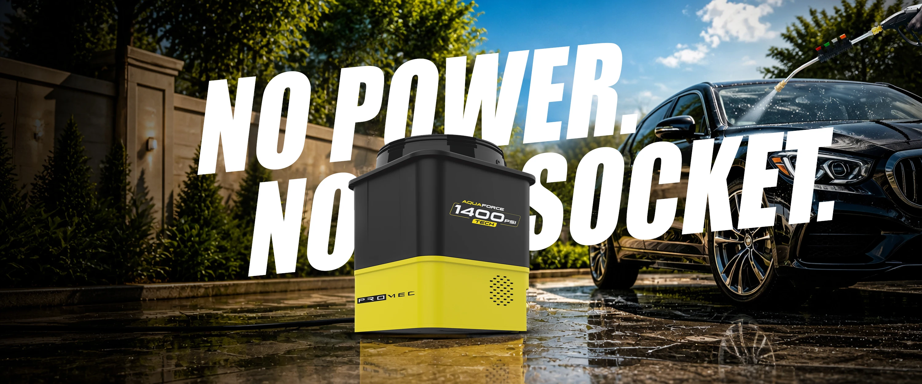 Aquaforce 1400 No Power No Socket Driveway Washing Scene