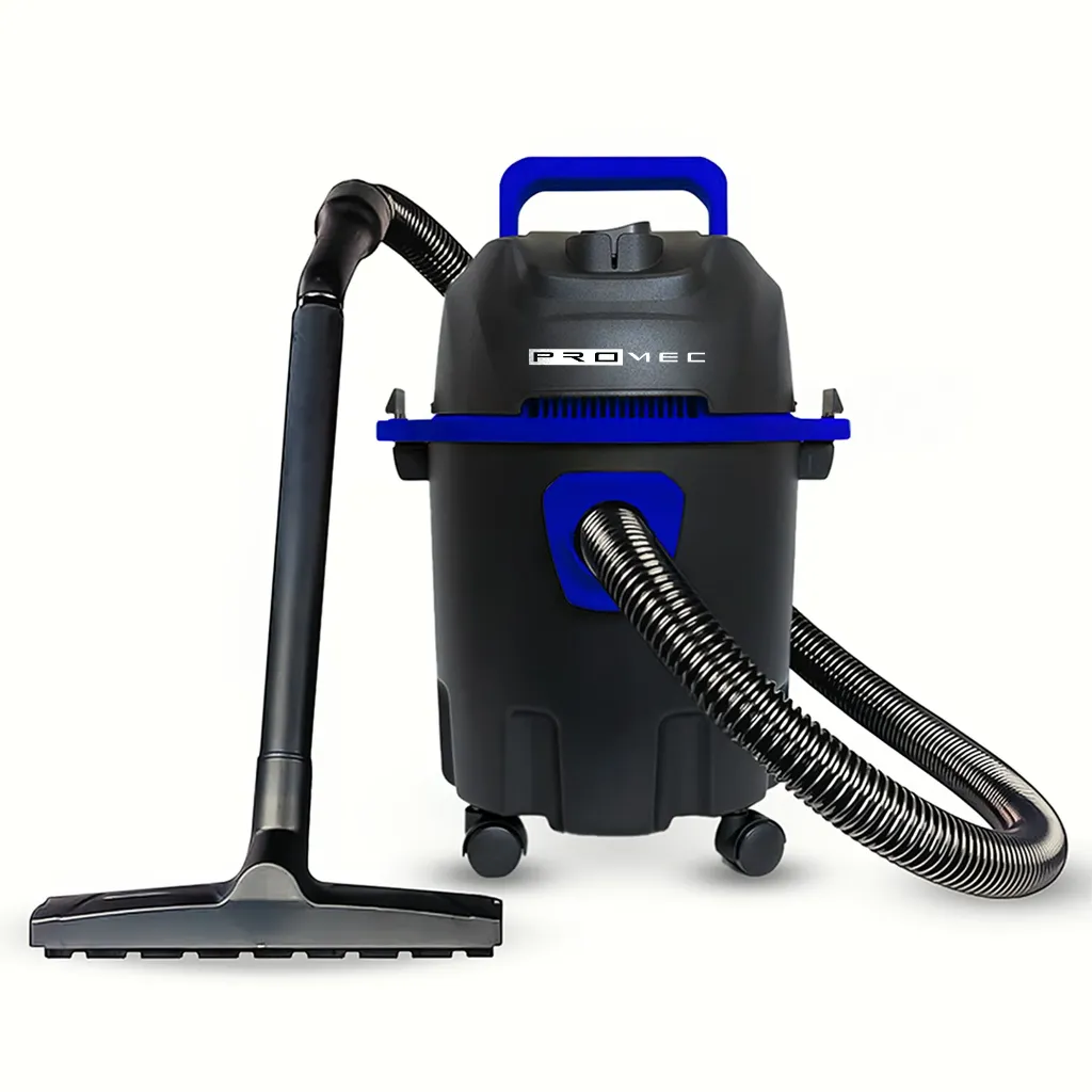 Promec® Pro1200 Wet & Dry Vacuum Cleaner 1200 Watts, 12 Liters, 17KPa Suction Power with Low Sound, High Energy Efficiency & Blower Function.(Blue+Black)